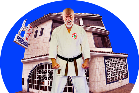 El karate y el artista marcial de 60 o mas años.