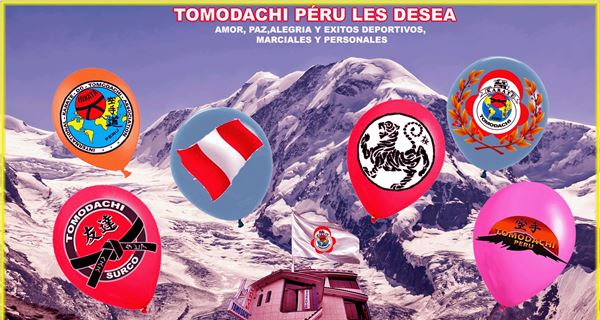 Saludos de navidad y nuevo año 2024 del dojo Tomodachi Perú